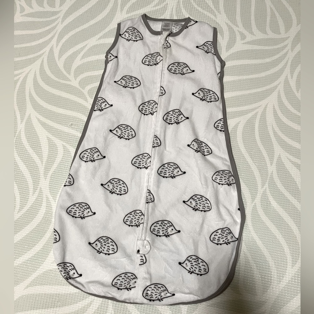 Swaddle Designs zzZipMe Fleece Sack with Hedgehogs Size M 6-12months up to 32in